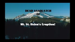 DEAD Sasquatch Mt.St. Helen's Eruption! Bigfoot Barn