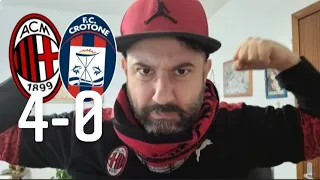 NON ERA COSI SCONTATA! SALUTATE LA CAPOLISTA! || MILAN-CROTONE 4-0