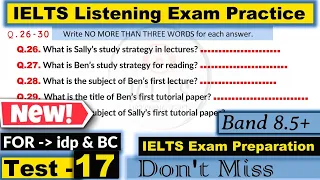 VERY HARD LISTENING TEST 2023 | IDP REAL IELTS LISTENING TEST 2023 | NEW IELTS LISTENING TEST 2023