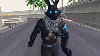 white 444  bunny fight free fire 3D animation video 🔥🔥🔥