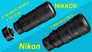 NIKKOR Z 400 f/4.5 vs 70-200 f/2.8 with TC 2.0x Shootout