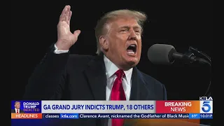 Georgia grand jury indicts Trump, 18 others