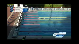 100m Freestyle WORLD JUNIOR RECORD David Popovici - European Junior Swimming Championship 2021 Roma