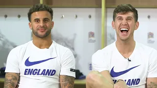 john stones and kyle walker being iconic for 5 minutes straight
