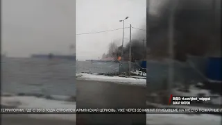 На западе Волгограда загорелась стройка армянской церкви