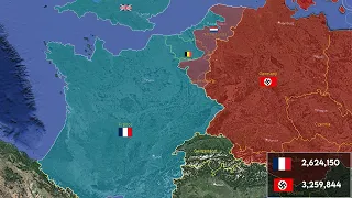 Battle of France using Google Earth - WW2