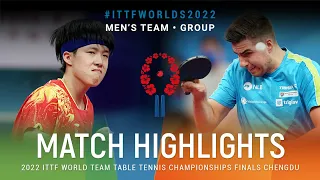 Highlights | Wang Chuqin (CHN) vs Darko Jorgic (SLO) | MT Grps | #ITTFWorlds2022