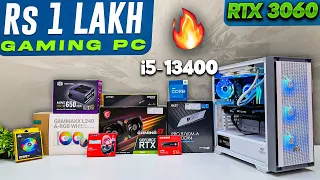 Rs 1 Lakh Gaming & Editing PC Build with Intel Core i5-13400 & MSI RTX 3060 GAMING X 🔥