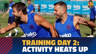 Work continues in second day of training