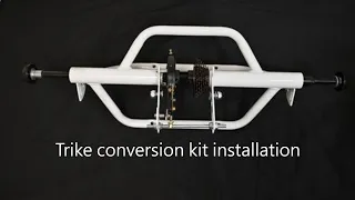 Trike Rear Axle, Tricycle Conversion Kit installation