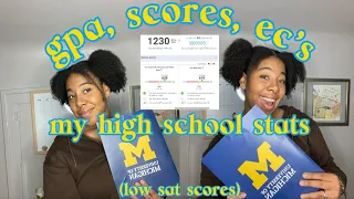 how i got into UMICH *1 of the top colleges in the US* with a $10K/YR SCHOLARSHIP!!! | low SAT score