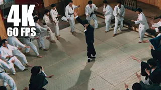 Fist Of Fury (1972) Bruce Lee Dojo Intimidation Full fight scene 4k 60fps
