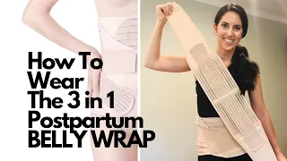 How To Wear The 3 in 1 Postpartum Belly Wrap