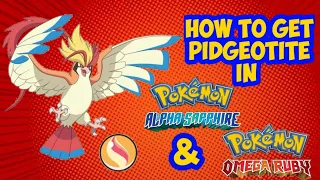 How to get Pidgeotite || In Omega Ruby and Alpha Sapphire ||