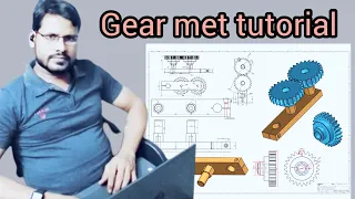 mechanical mate|| gear met|| How to creates    spur gear assembly