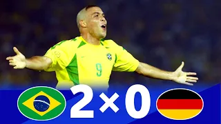 Brazil 2 × 0 Germany | 2002 World Cup Final Extended Highlights & All Goals HD