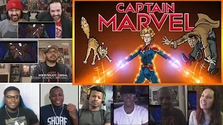 Captain Marvel Trailer Spoof - TOON SANDWICH REACTIONS MASHUP