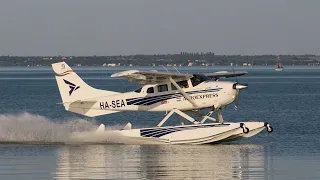 Cessna U206F Seaplane on the Balaton