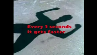 Never gonna give you up but every 1 second it gets faster