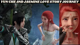 YUN CHE AND JASMINE LOVE STORY JOURNEY || AGAINST THE GODS || EXPLAINED IN HINDI || BTTH || NOVEL