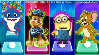 Baby Shark vs Paw Patrol vs Despicable vs Jerry Tile Hop EDM Rush Gameplay @Metamusicgames