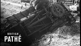 Tragic Rail Smash In Norfolk (1939)