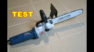 Chainsaw from an angle grinder - attachment for the angle grinder