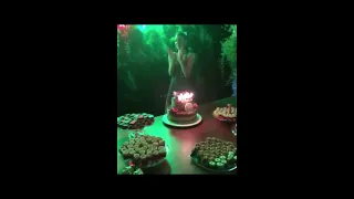 Neymar'JR celebration in  bruna marquezine birthday