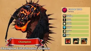 Champion Catastrophic Quaken Grade 1000 - PvP Champion Dragon Brawl | Dragons: Rise of Berk