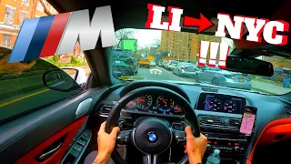 Cutting up NYC Streets in my Tuned 800HP BMW M6 !! POV (FDR)