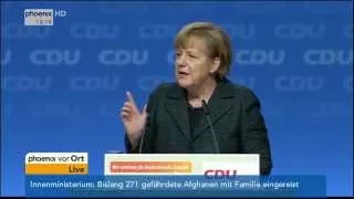 CDU-Parteitag: Rede der Kanzlerin Angela Merkel am 9.12.2014