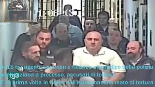 15 tra agenti, superiori e financo un medico della polizia penitenziaria accusati di tortura.