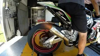 RSV4 Arrow race exhaust testing *PURE MOTO GP SOUND*