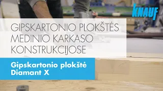 Gipskartonio plokštės medinio karkaso konstrukcijose