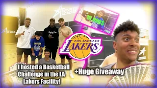 BASKETBALL CHALLENGE IN THE LA LAKERS FACILITY! +GIVEAWAY /w Sidney, Elias, Willy, Rohat!