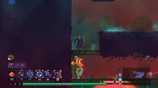 Dead Cells: Acquiring the Barrel Launcher blueprint w/hunter grenade.