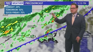 Weather: Rain chances increase Thursday through Saturday