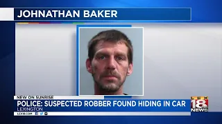 Police: Suspected Robber Found Hiding In Car