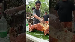 WHOLE LECHON FLIP THE BOTTLE CHALLENGE WITH OUR BARANGAY OFFICIALS! JUST LAFAM