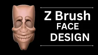 ZBrush Beginner Tutorial | Learn Zbrush |  Make Face Characters! | how to zbrush face sculpting