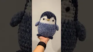 This giant blue penguin is too adorable✨ #crochet
