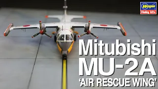 Hasegawa Mitubishi MU-2A ‘AIR RESCUE WING’ w/Tractor ( 1/72 scale) build