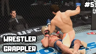 Gruelling bloodbath! Wrestler/Grappler Career Mode | UFC 5