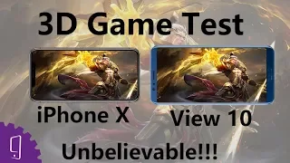 Honor View 10 and iPhone X speed test丨game test丨unexpected!!!