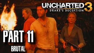 Uncharted 3 Drake's Deception Walkthrough Part 11 - As Above, So Below, Brutal, All Treasures