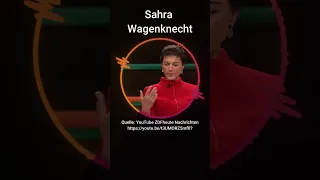 Sahra Wagenknecht (BSW) bei Markus Lanz. #shorts #politik #deutschland