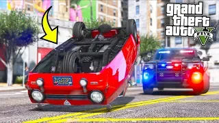 Reliant Robin is the WORST getaway car!! (GTA 5 Mods - Evade Gameplay)