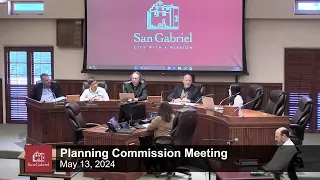 Planning Commission Meeting - May 13, 2024 Regular Meeting - City of San Gabriel