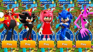 Sonic Dash - Movie Sonic vs Movie Amy vs Movie Shadow vs All Bosses Zazz Eggman - Gameplay