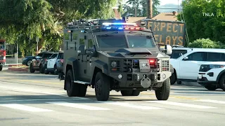 LAPD SWAT in Action! Reseda Barricaded Shooting Suspect